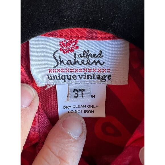 ALFRED SHAHEEN X UNIQUE VINTAGE BOYS RED HAWAIIAN TIKI SHIRTS Size 3T NEW - Picture 4 of 6